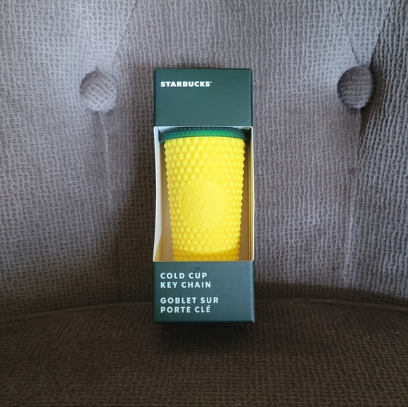 ✨️HP 3X✨️ Starbucks☕️ Hawaii🌺 Collection Studded Yellow💛 Pineapple🍍 Keychain - Picture 9 of 10